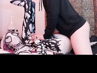 Big Dick Bottom Gets Ass Pounded in Spider Gwen Costume